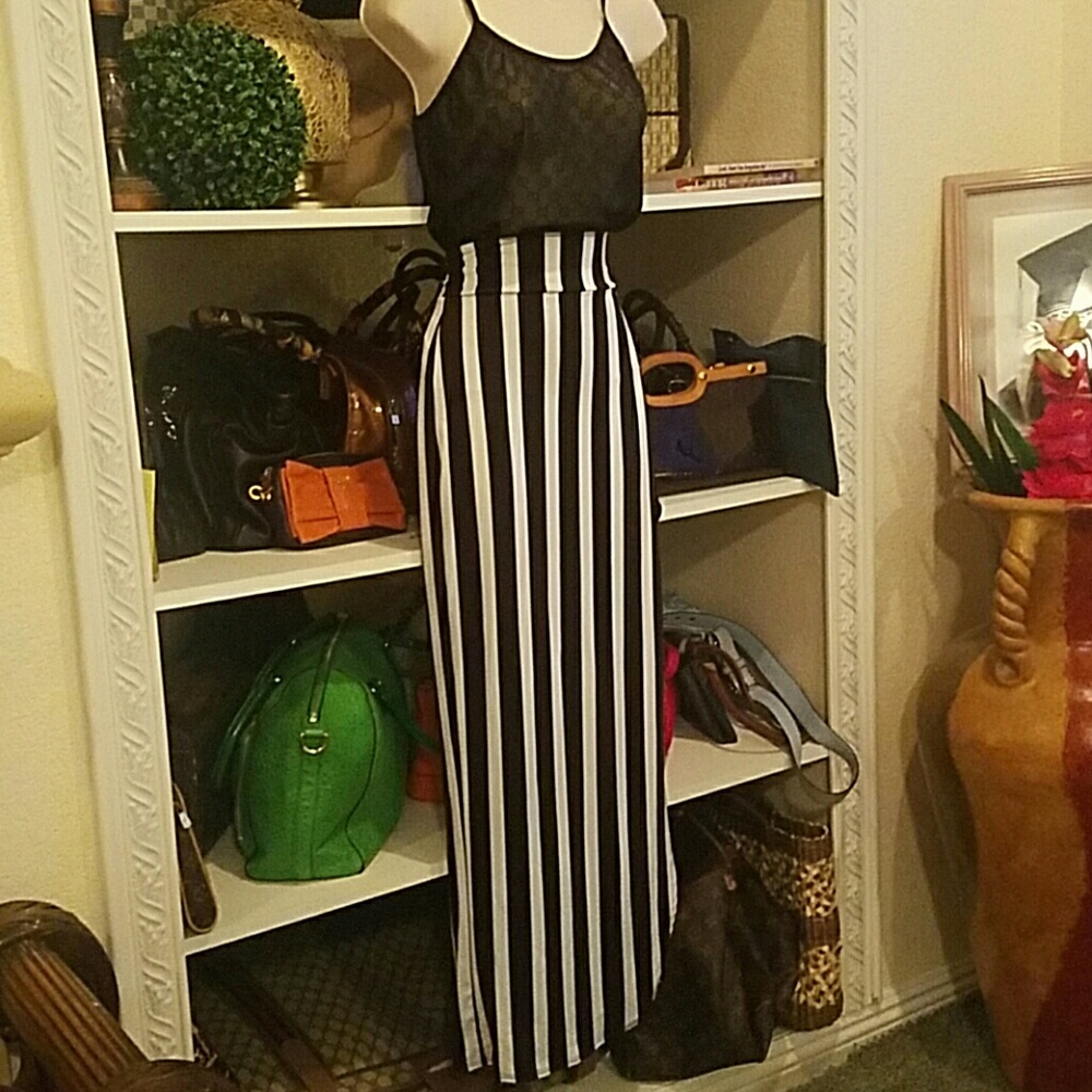 Sexy asymmetrical  stripe skirt