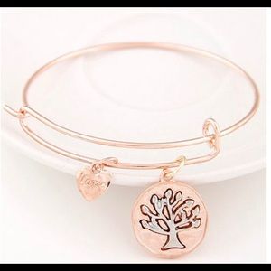 Tree of Life Bangle in Rose Gold
