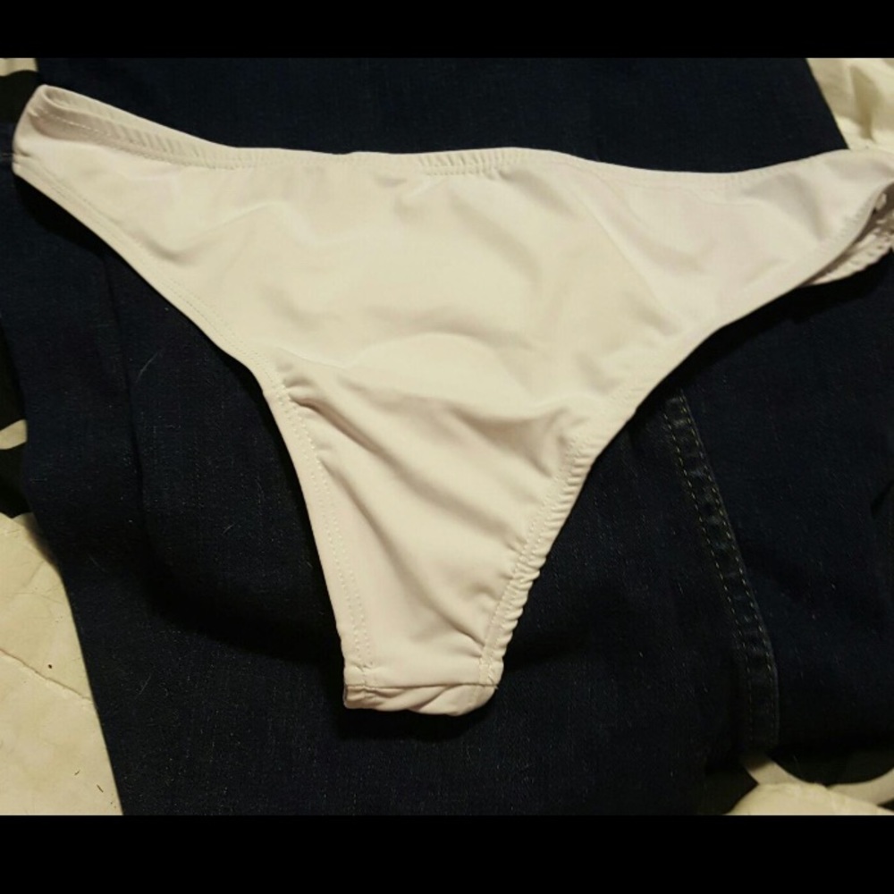 White thong bikini