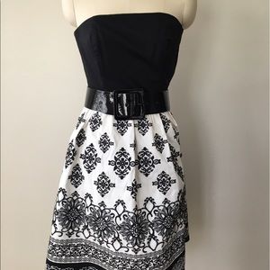 White House Black Market Strapless Cocktail Dress