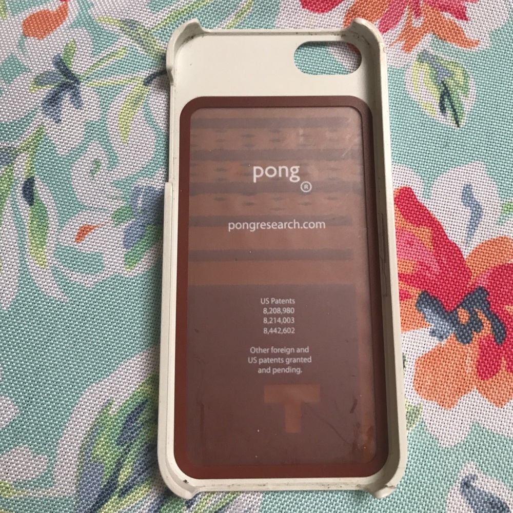 Pong Research white iPhone 5 case-BLOCKS RADIATION