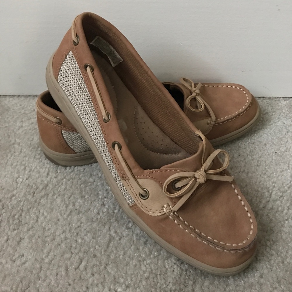 Women's boat shoes.