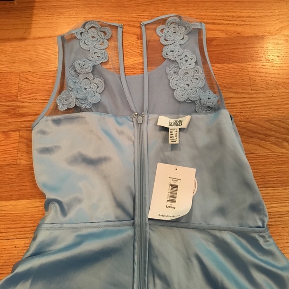 NWT Belle badgley mischka mini dress US8 blue - Picture 4 of 6