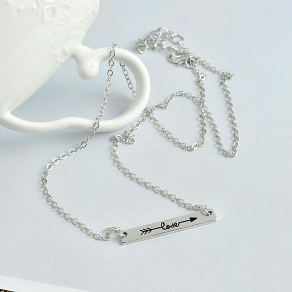 Host Pick!! Minimal Aztec Arrow Love Bar Necklace - Picture 3 of 8