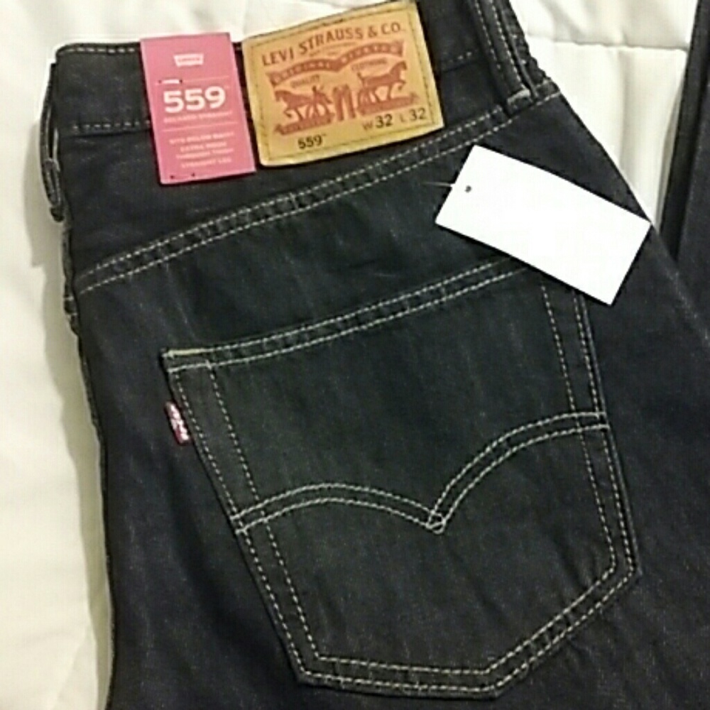 NEW Mens Levis 559 style dark wash 32 32
