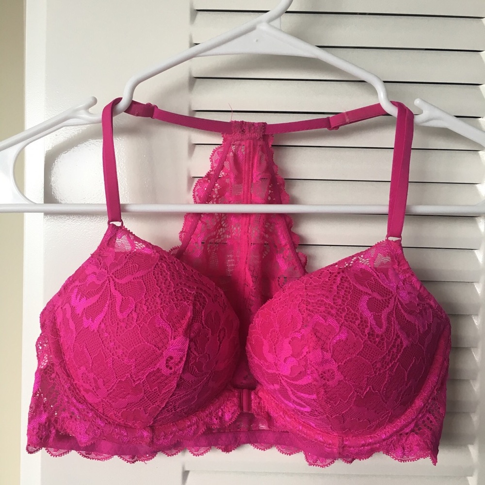Victoria's Secret Pink Hot Pink Racerback Bra