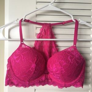Victoria's Secret Pink Hot Pink Racerback Bra