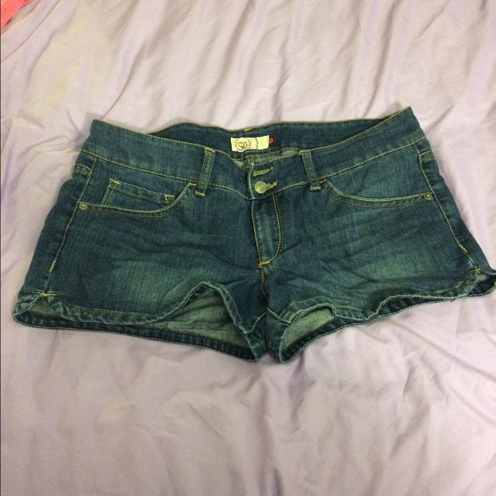 Denim shorts