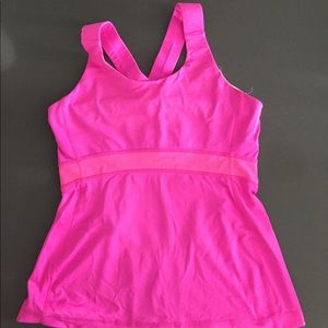 ulemon Bubble Gum Pink Sports Tank Size 6