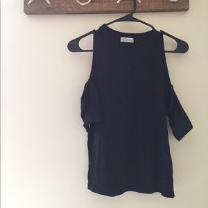 Abercrombie & Fitch black off the shoulder tee