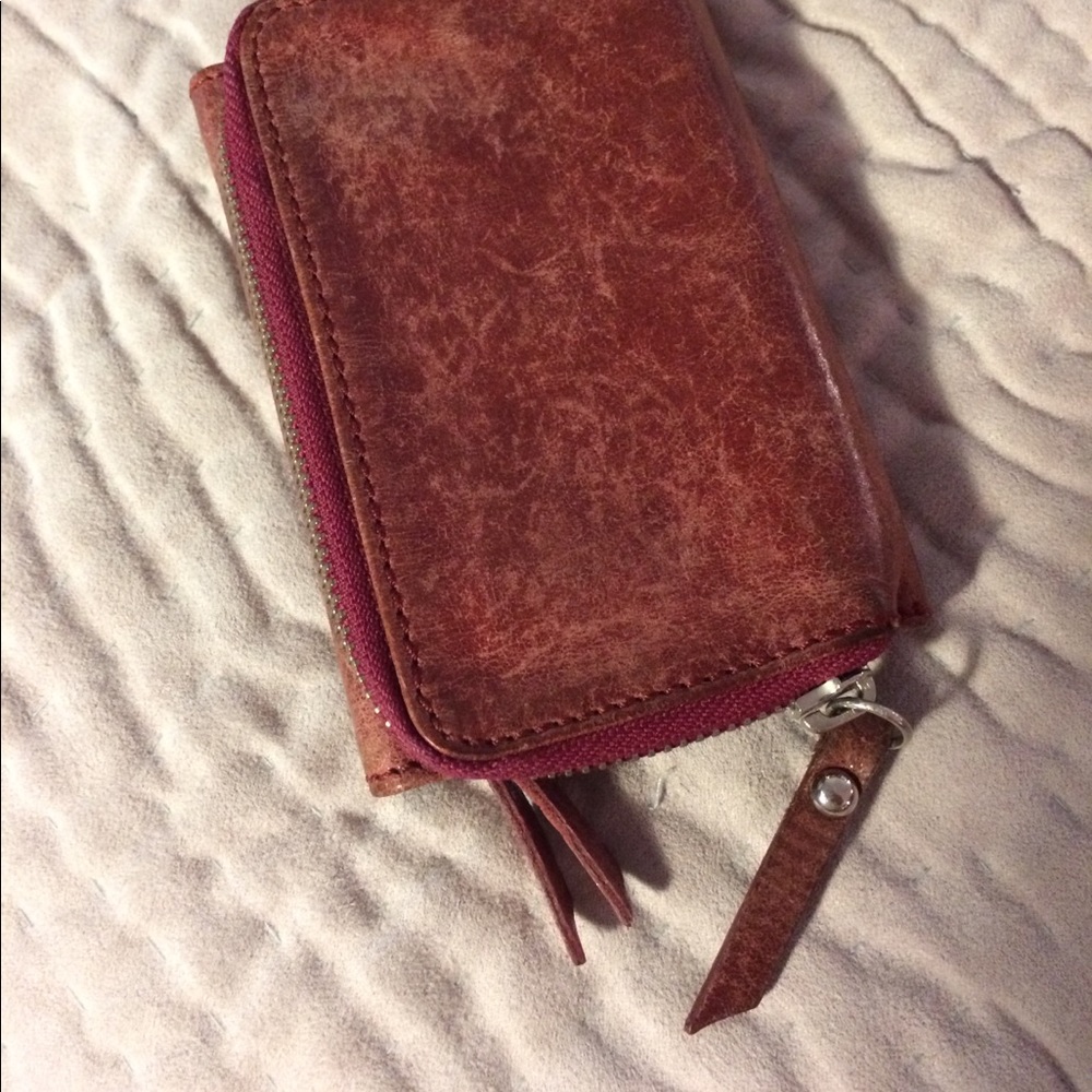 Distressed Red Wallet