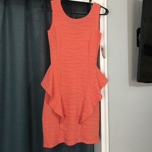 Coral mini dress
