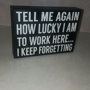 Small decoration sign