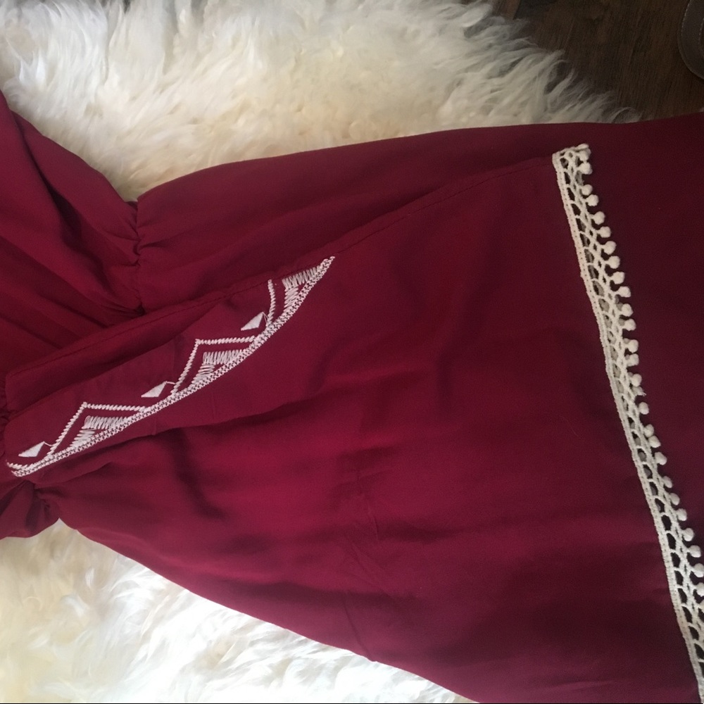 Maroon Romper - Picture 3 of 3
