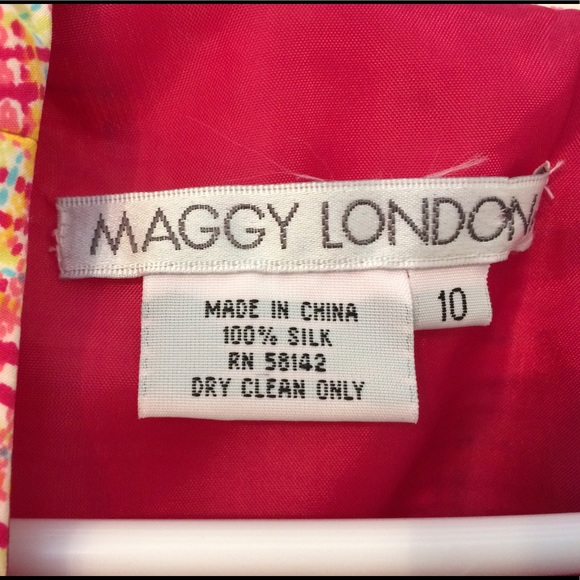 Maggy London Silk Plaid/Crosshatch Dress - Picture 3 of 3