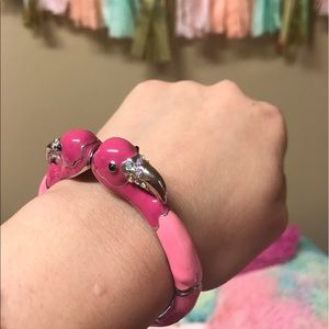 Charming Charlie Flamingo Bangle Bracelet