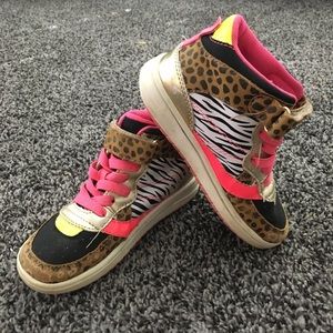 Animal print sneakers