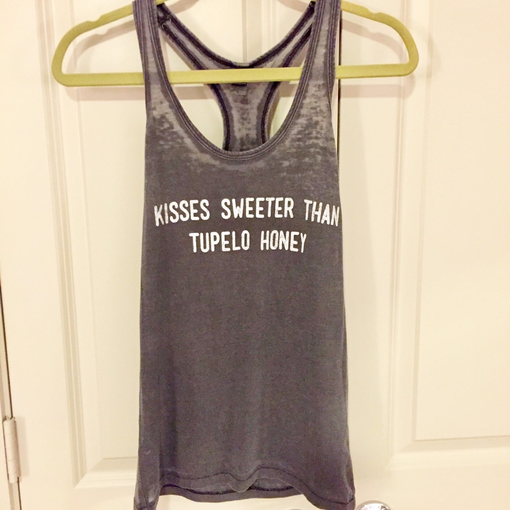 Charlie Southern tank top with Tim McGraw's lyrics