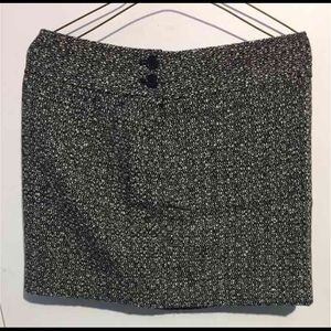 J Crew black/white mini skirt