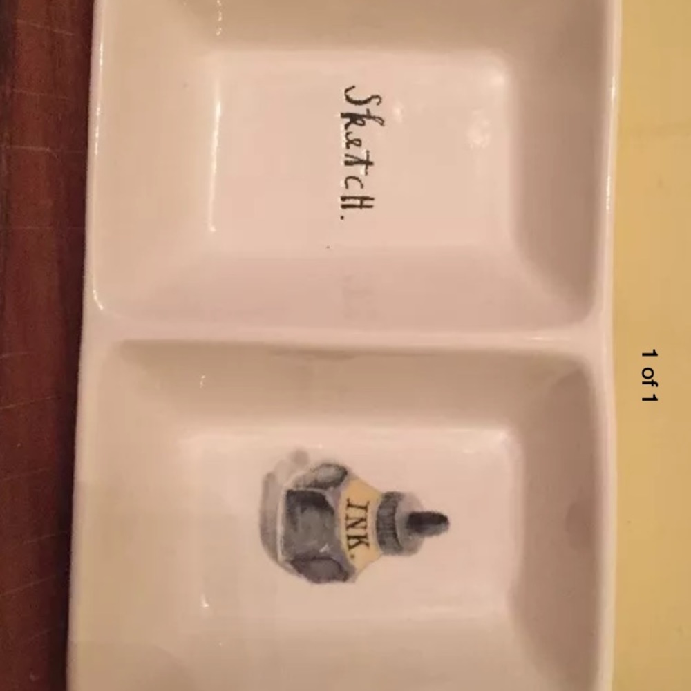 Rae Dunn  divided Ink and Sketch tray