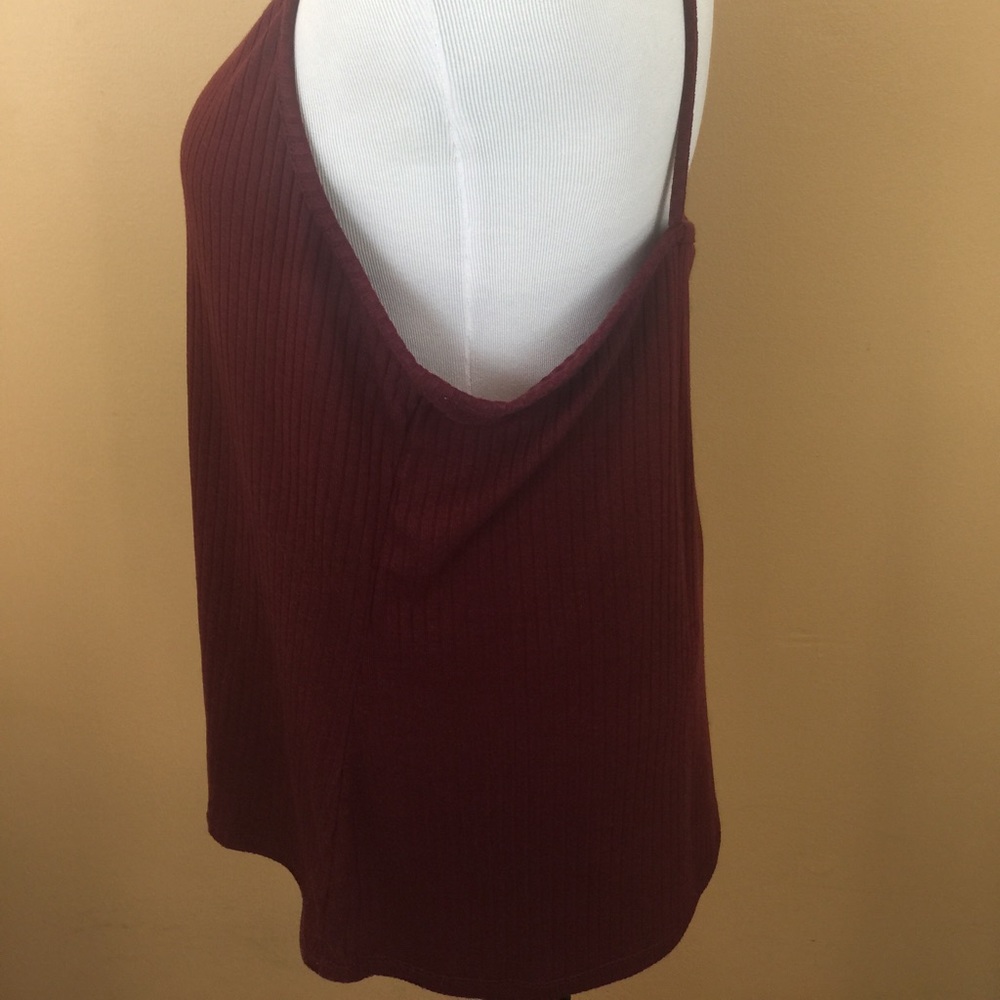 Rue 21 + Burgundy Ribbed Cami Plus Size 2X - Picture 3 of 6