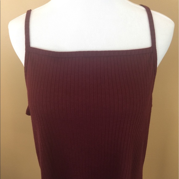 Rue 21 + Burgundy Ribbed Cami Plus Size 2X - Picture 2 of 6