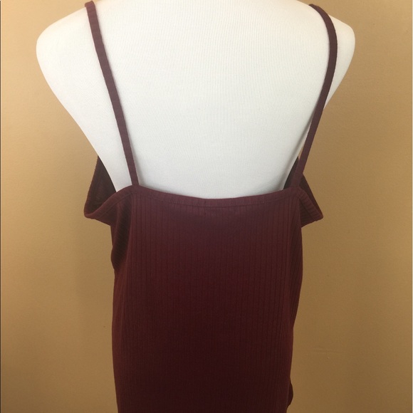 Rue 21 + Burgundy Ribbed Cami Plus Size 2X - Picture 4 of 6
