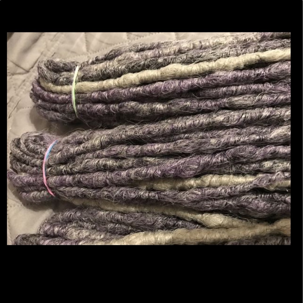 Synthetic hair double ended dreads extensions DE