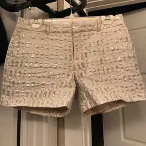Banana Republic metallic shorts
