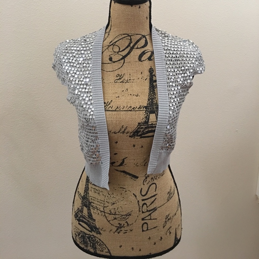 BCBG Sequins vest