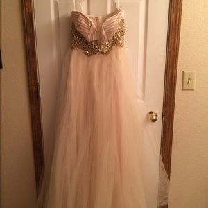 STUNNING Champagne Prom dress