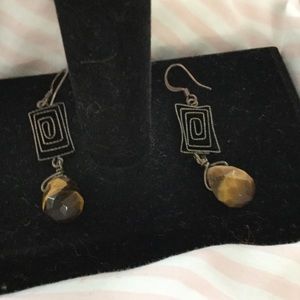 Earrings Tigers eye
