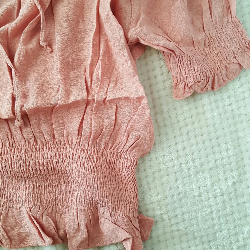 Off The Shoulder Mauve Top - Picture 6 of 8