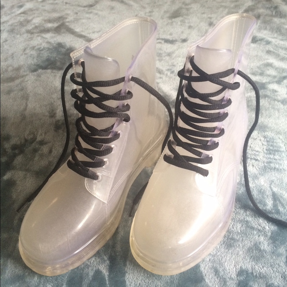 Clear Jelly Boots