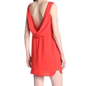 BCBG Coral "Ellie" Dress with cowl/shawl back