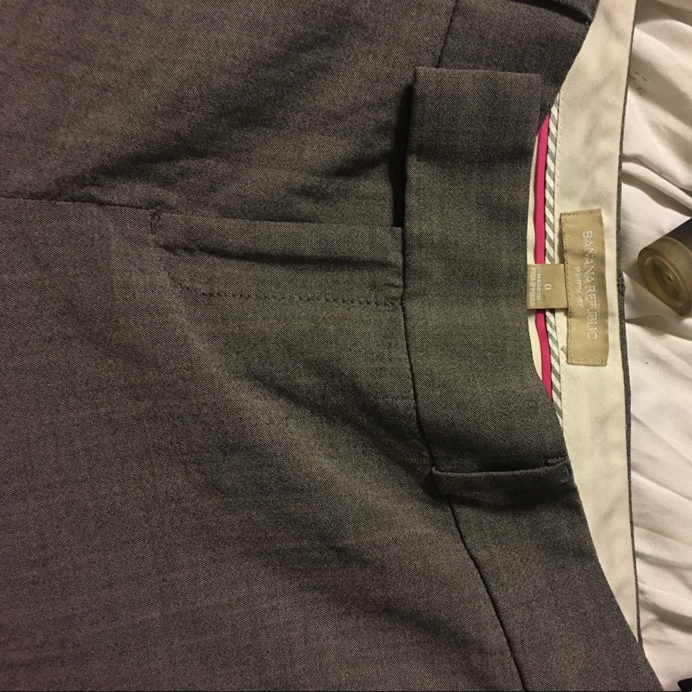 Banana republic grey slacks