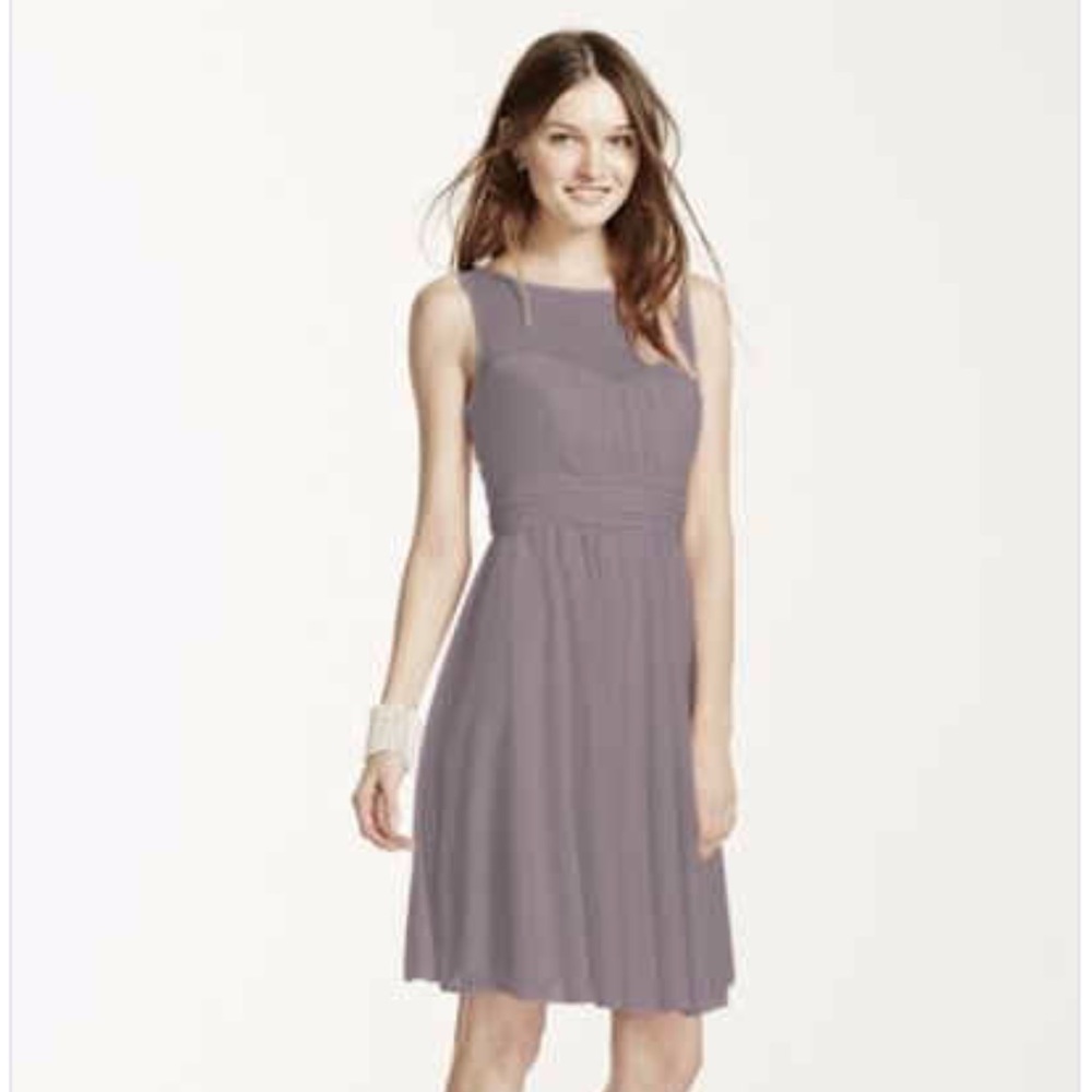 Davids Bridal knew length bridesmaid dress