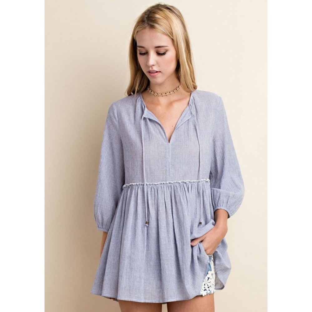 Babydoll Peasant Top