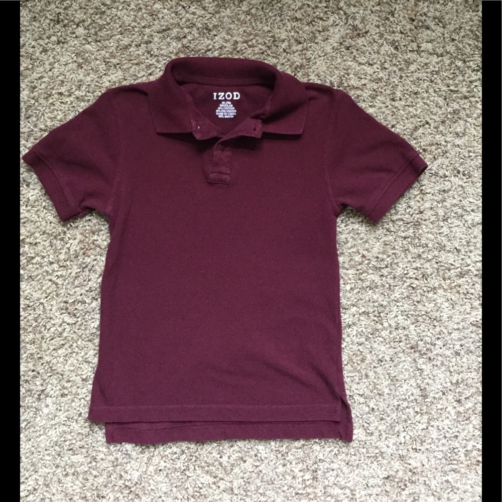 Boy's IZOD Polo Uniform Shirt Size 7X