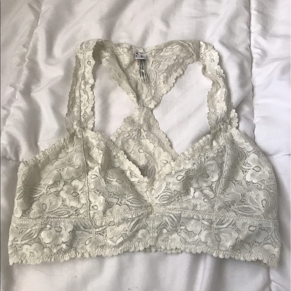 Free people cream bralette