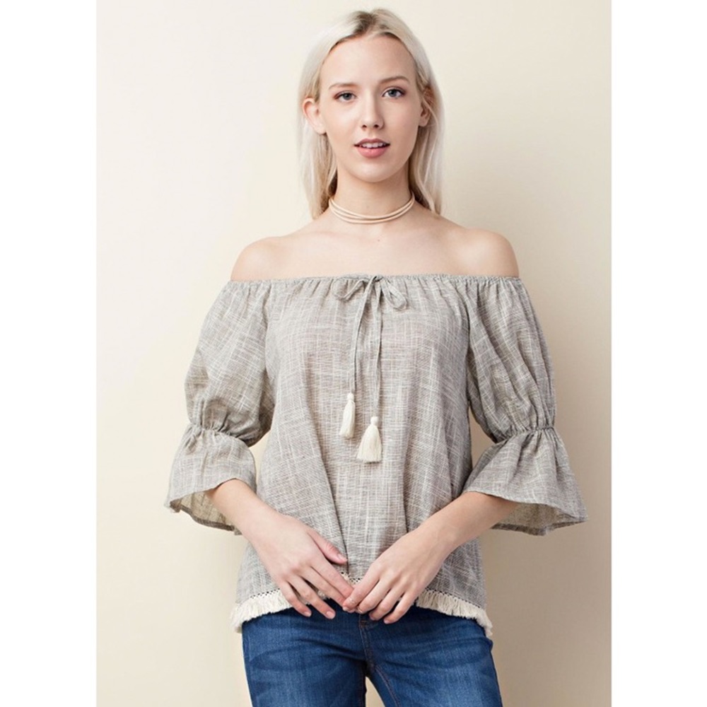 Off The Shoulder Peasant Top