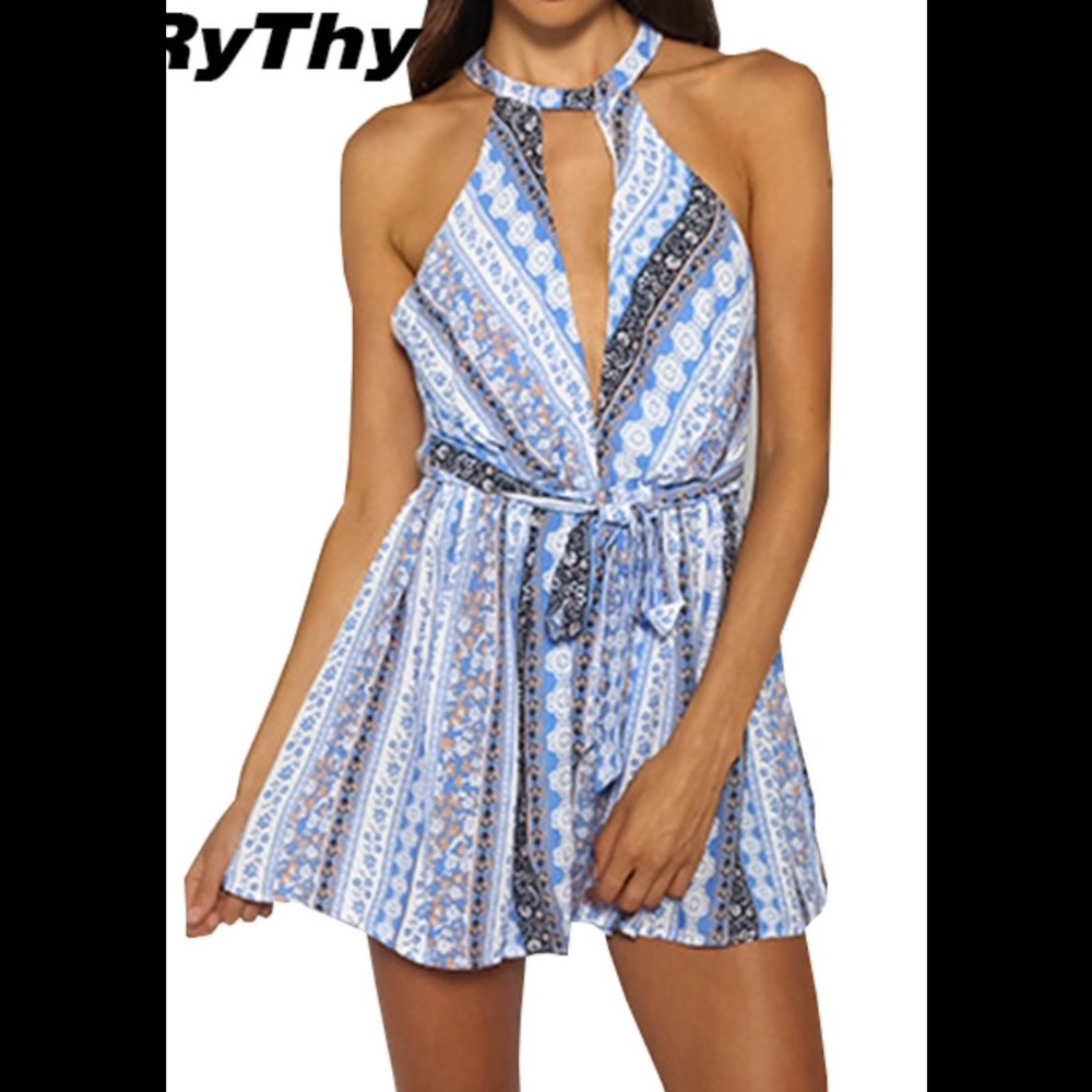 🌸2017🌸Romper Halter Deep V Neck Backless