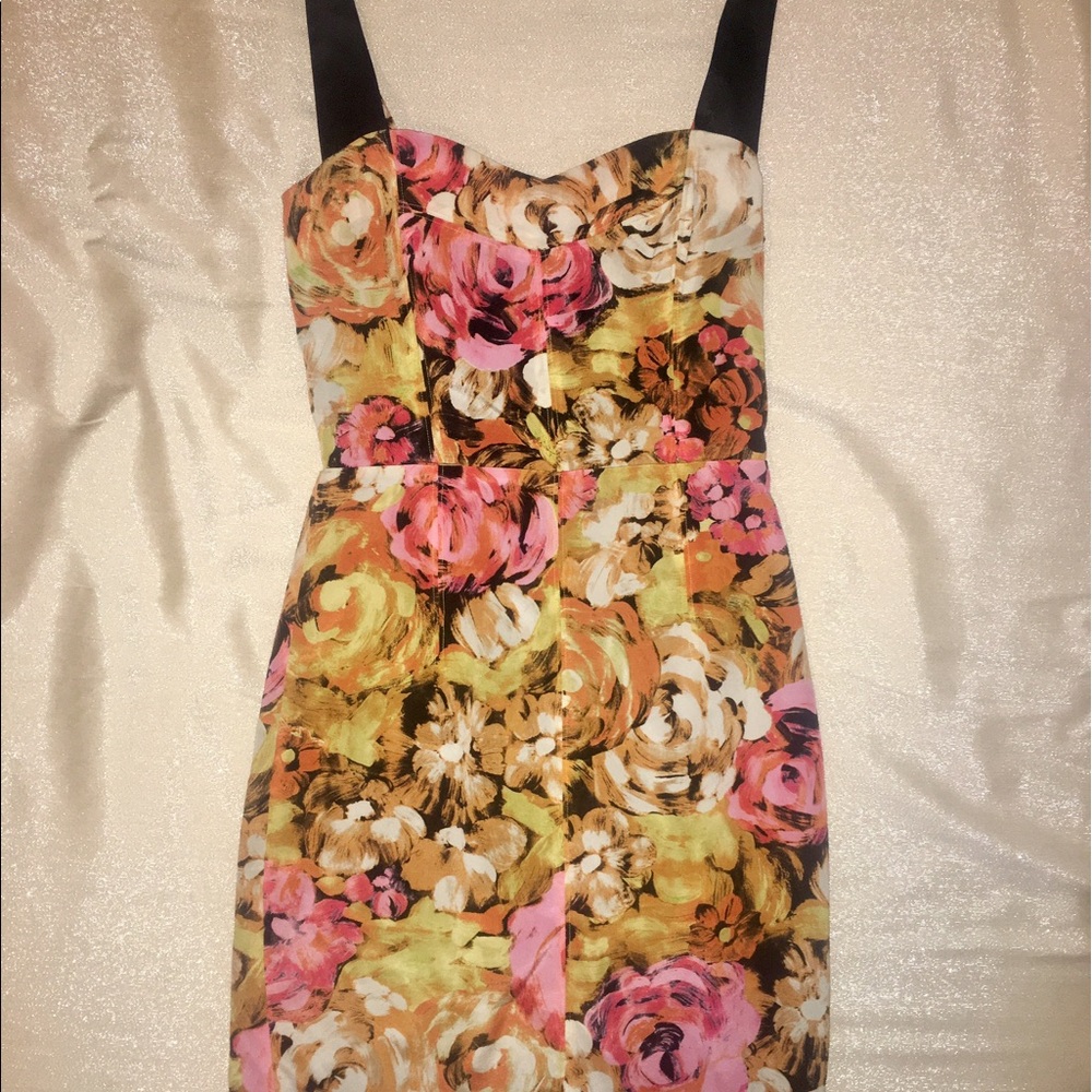 Pink floral dress