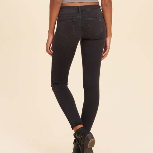 New Hollister black Jeggings size 1 - Picture 2 of 4