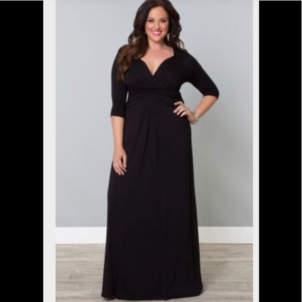 Kiyonna Desert Rain Maxi Black.