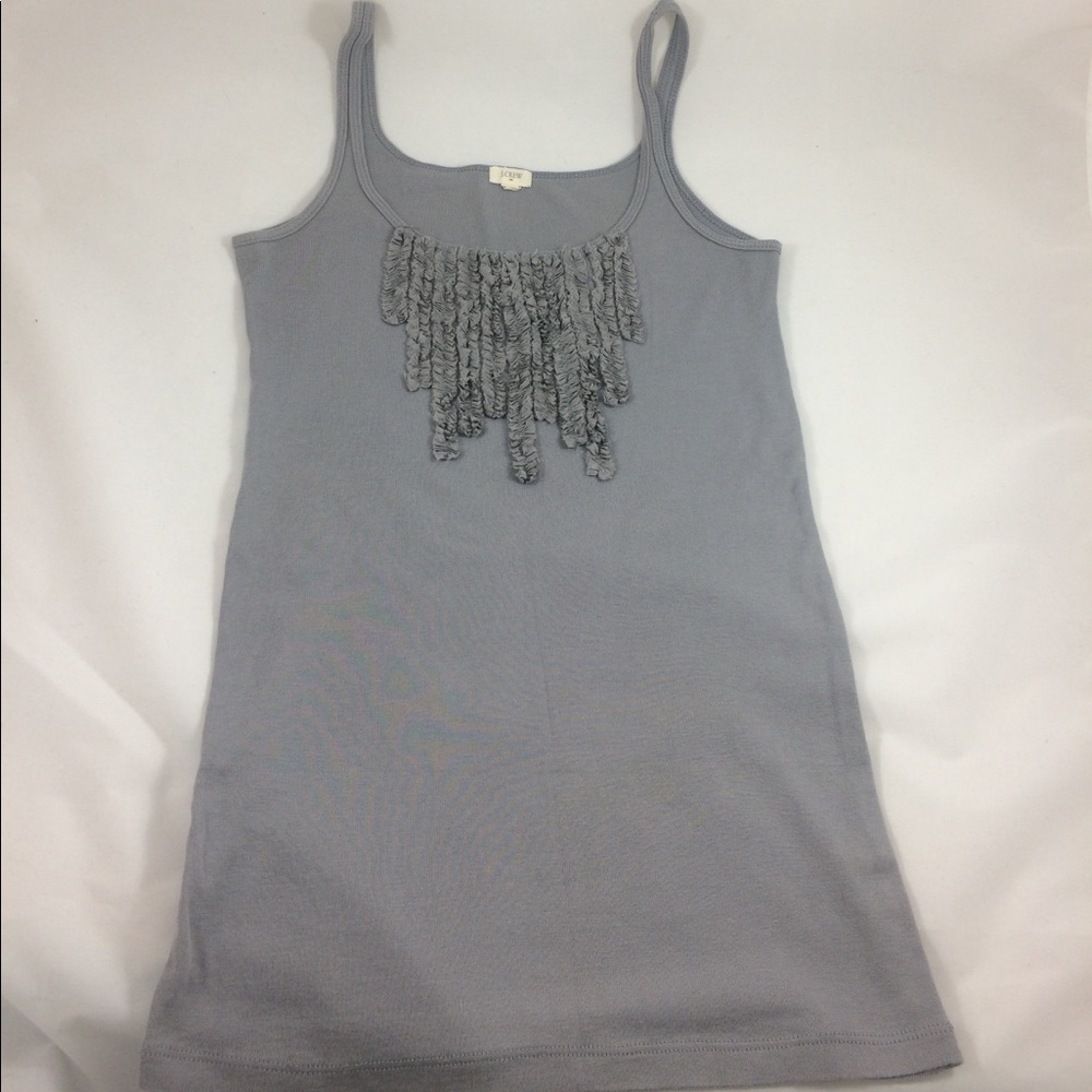 Last Chance!! J. Crew Factory Gray Ruffle tank