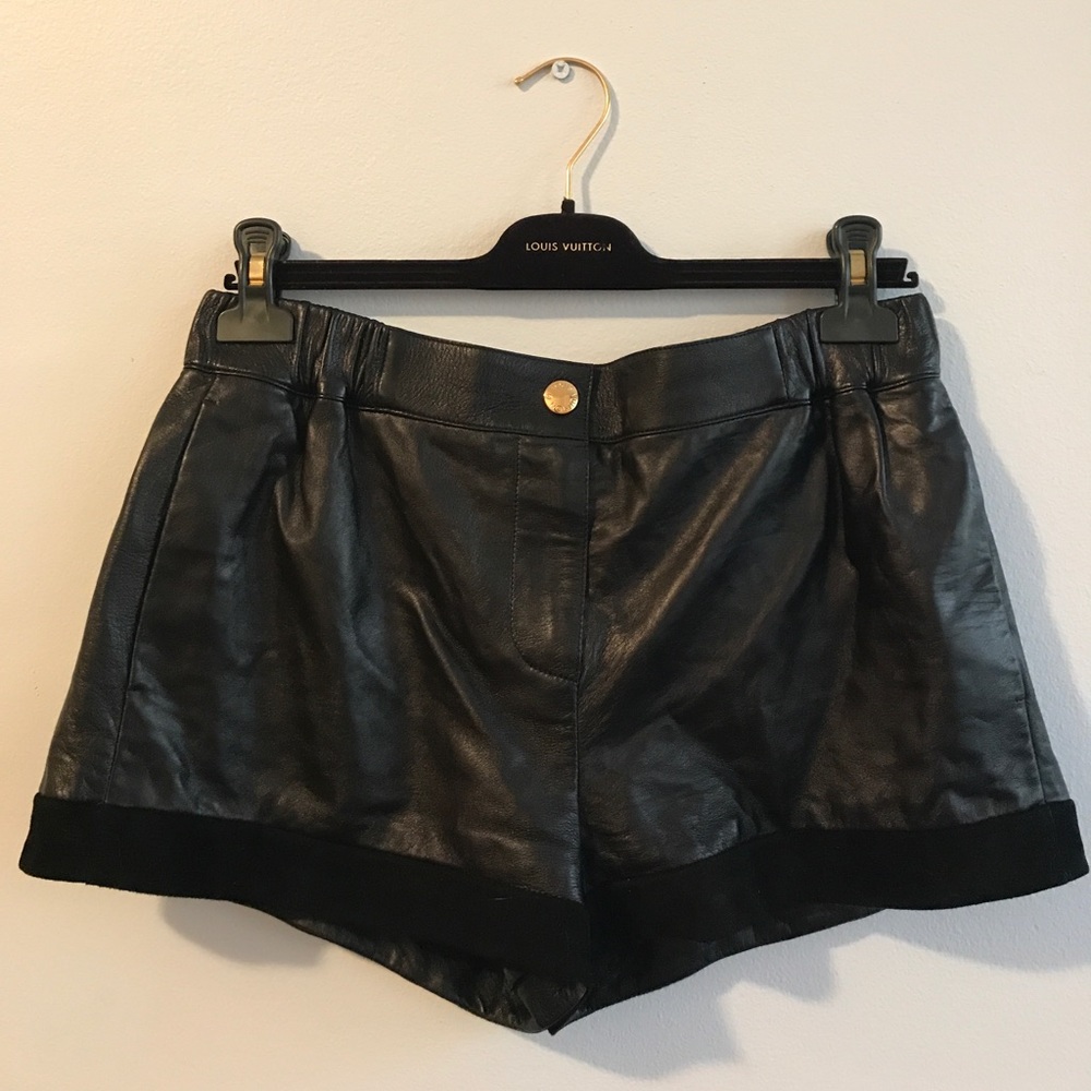 Louis Vuitton Leather Shorts