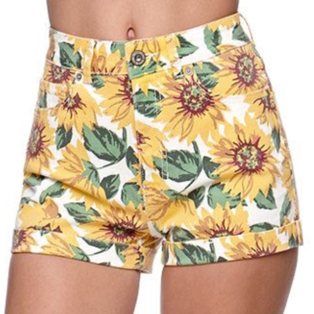 PacSun Sunflower Mom Shorts