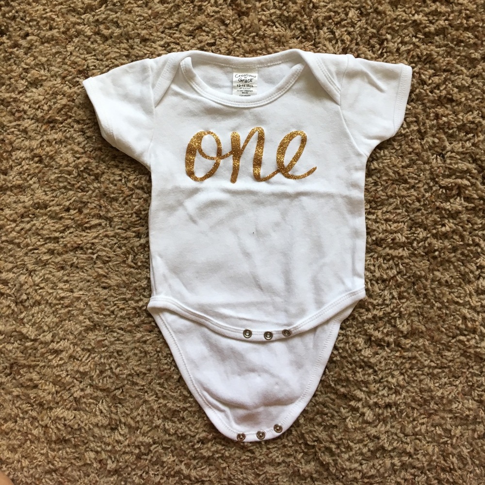 White "One" Bodysuit