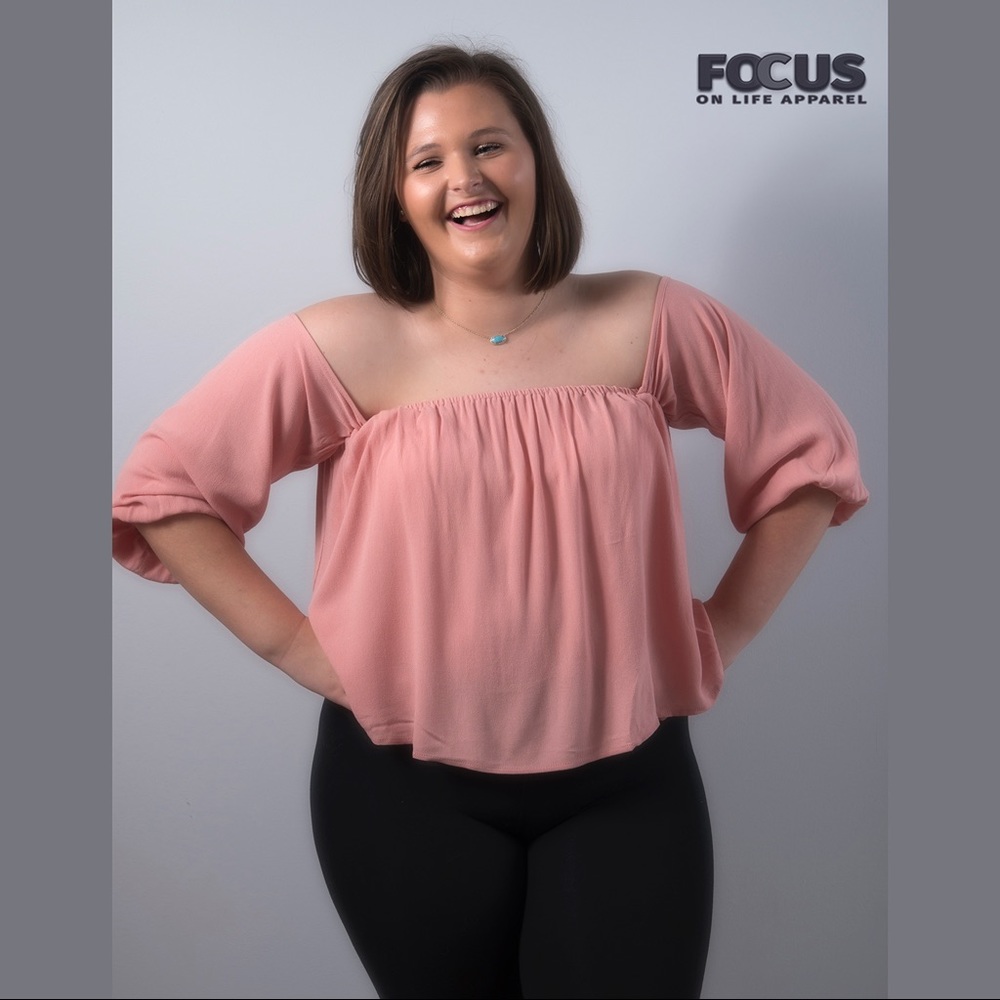 Off The Shoulder Top - Mauve